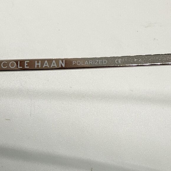 COLE HAAN CH 7032 (400) BLUE FLASH 61-11-135 POLARIZED BIG AVIATOR SUNGLASSES - Picture 7 of 8